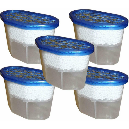 5 Pack Interior Dehumidifiers - Moisture & Mould Remover for Home & Travel