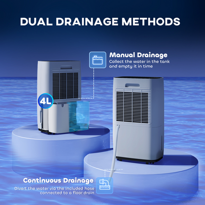 Compact 4L Portable Quiet Dehumidifier - Freshen Your Space Effortlessly!