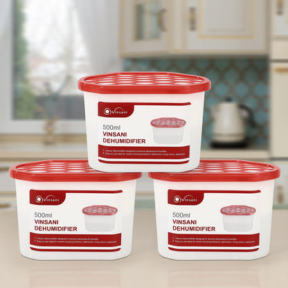 VINSANI 5-Pack Dehumidifier Crystals - Combat Dampness & Odor Effortlessly!