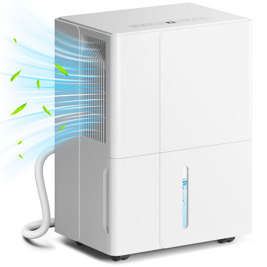 HOMCOM 30L Smart Dehumidifier with Auto Defrost & Air Purifier for Home